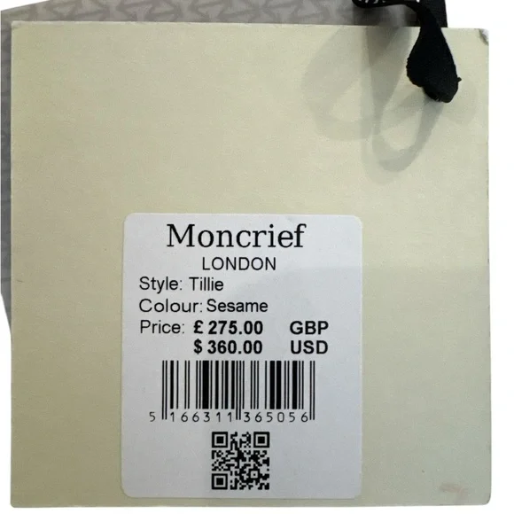 New With Tags Moncrief London Tan Leather wallet - Picture 3 of 10